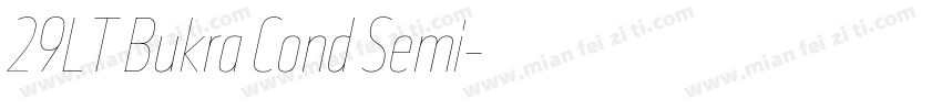 29LT Bukra Cond Semi字体转换